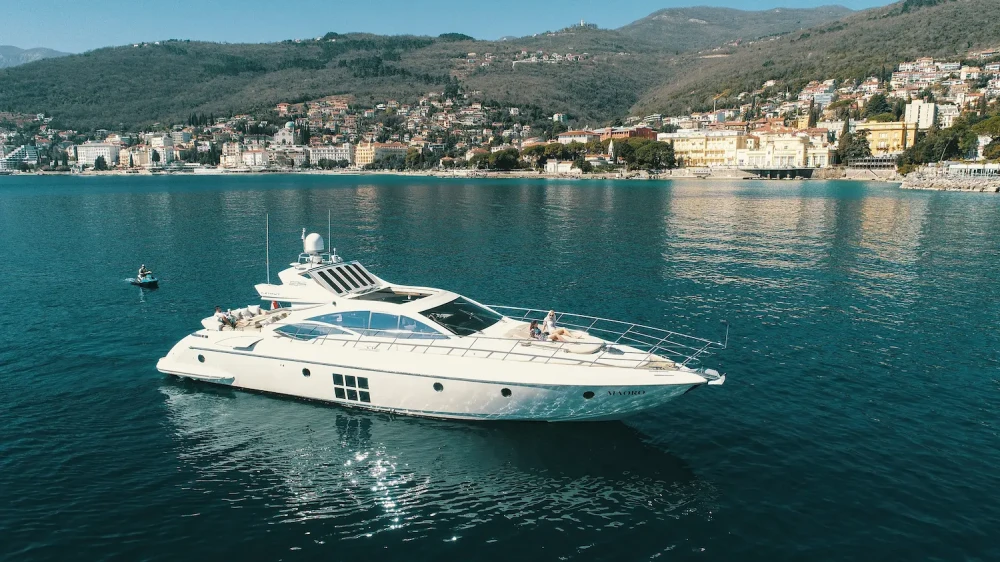 Yacht, part of Royal Dalmatia fleet, sailing Adriatic sea